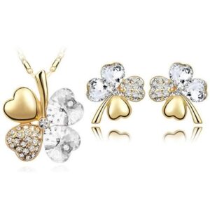 Set bijuterii Lucky Quattro  - white gold